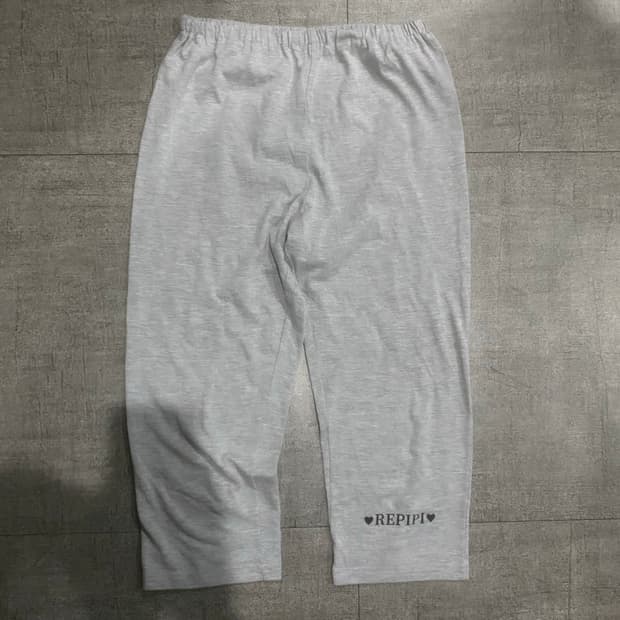 일본빈티지 Repipi 하구미모리걸 핀터깔y2k 레깅스하프팬츠 그레이