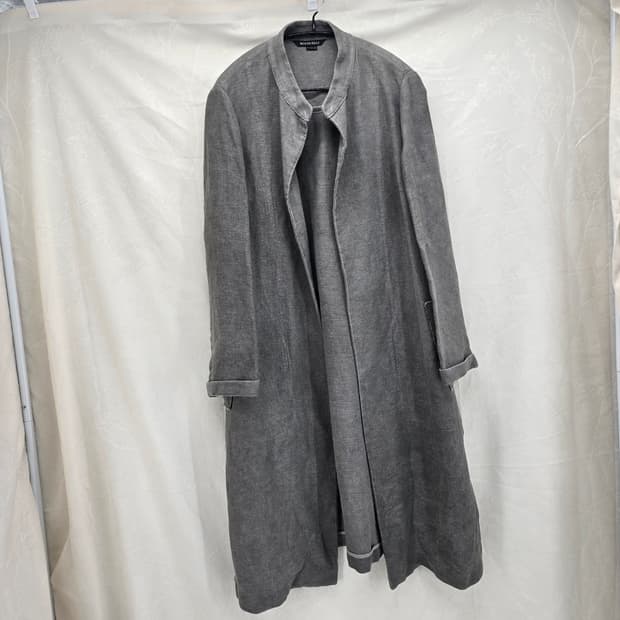 BOTTICELLI 보티첼리 린넨 롱 코트 그레이