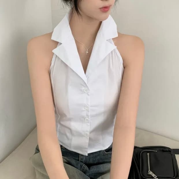 홀터넥 카라