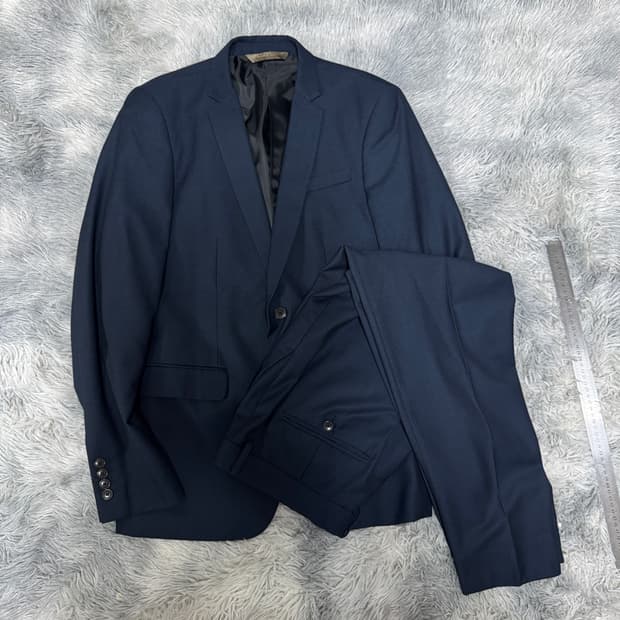 자라 맨 남성 수트셋업 정장세트 네이비 105 (XL) 사이즈
