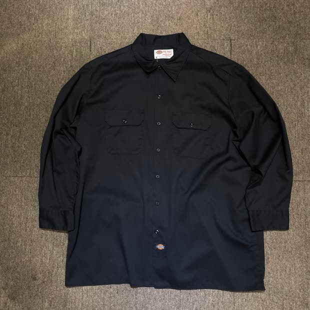 (2XL) Dickies 디키즈 워크 셔츠 블랙