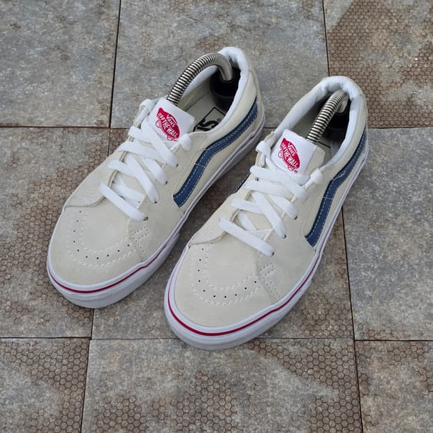 (220)반스 스케이트 로우 화이트 네이비