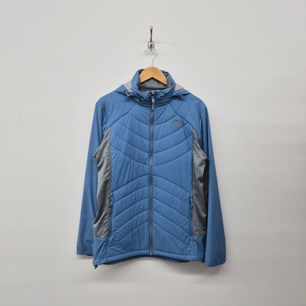 노스페이스 경량 패딩 자켓 블루 여성 L
