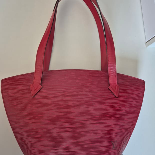 루이비통 에피 생작 숄더백 레드