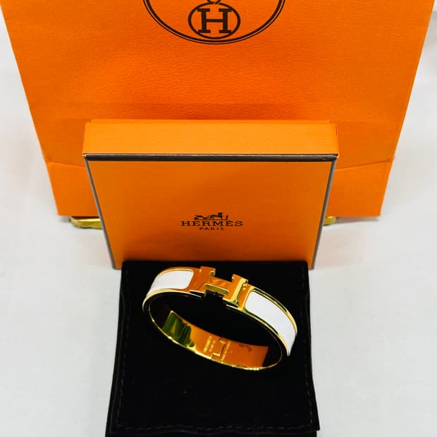 [정품] 에르메스 클릭아슈 화이트 골드 PM