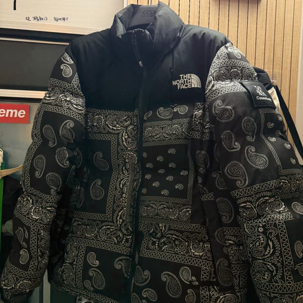 케이스스터디 노스페이스 페이즐리 눕시 블랙 XXL