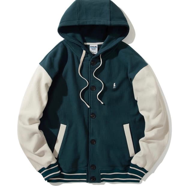 예일 헤비웨이트 베이스볼 파카 자켓 그린 판매
