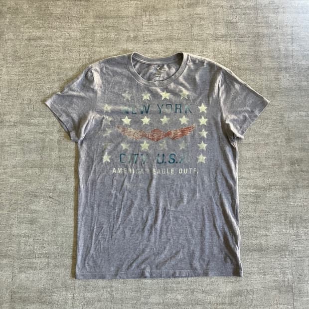 일본빈티지 American eagle 올드스쿨아메카지 반팔티셔츠