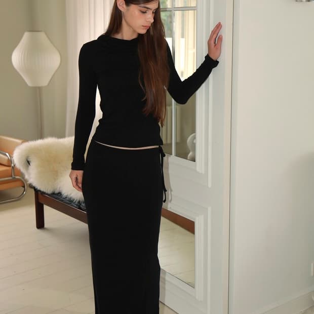 jijivisha touch long skirt 지지비샤 터치 롱 스커트