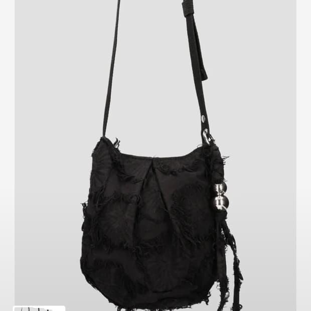 던팩토리 버디백 페더 블랙 크로스백