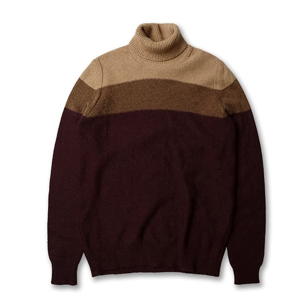 로베르토 콜리나 [Roberto Collina] 울 낙타털 터틀넥 니트
