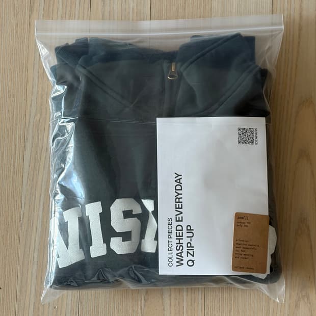 [S] 컬렉트피시스 VISITOR 하프집업 맨투맨 그린