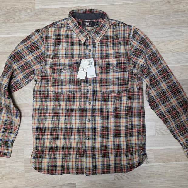 RRL 울 블랜드 트윌 워크셔츠 M 사이즈
