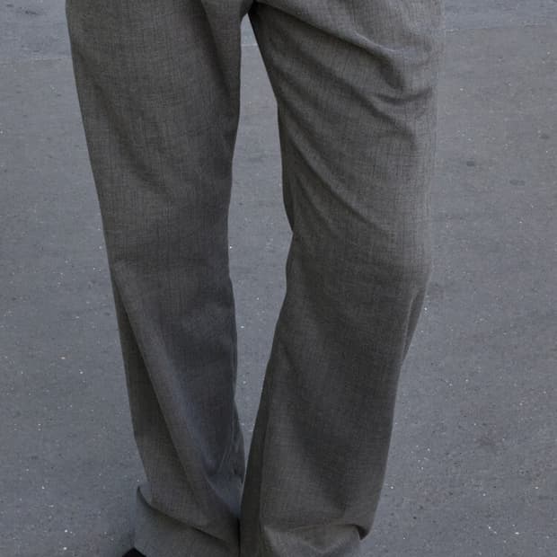 Mudule 머듈 slacks grey stripe
