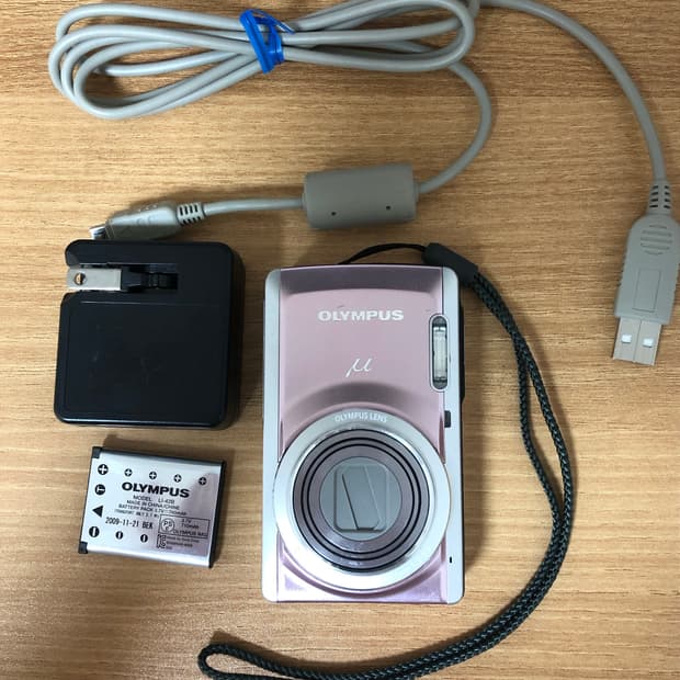 올림푸스 뮤 7040 핑크 디지털 카메라 디카