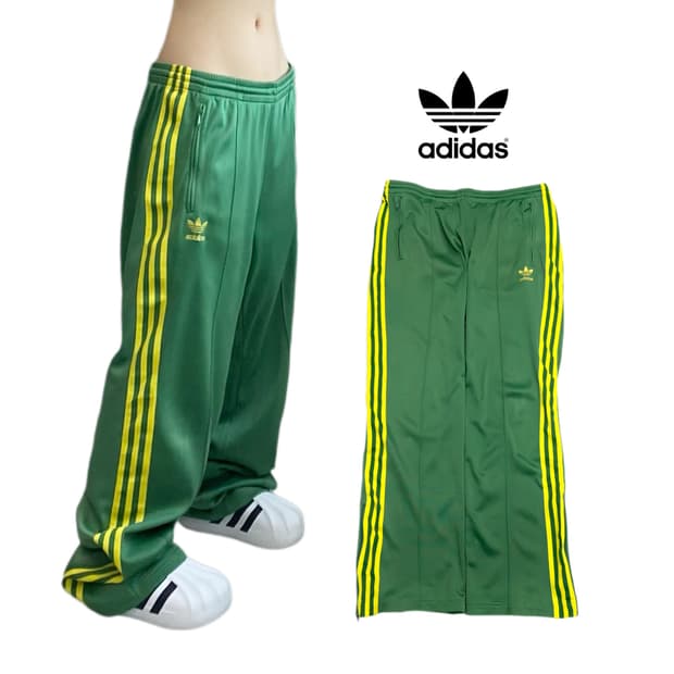 아디다스 파이어버드 올드스쿨 삼선 초노 와이드 트랙팬츠