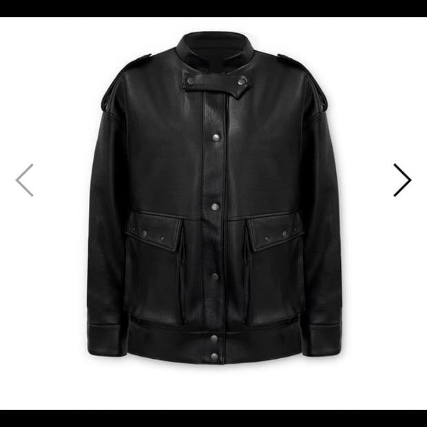 0104 공일공사 VEGAN LEATHER EPAULET JUMPER