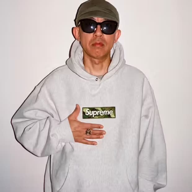 슈프림 카모 박스로고 애쉬 그레이 xl