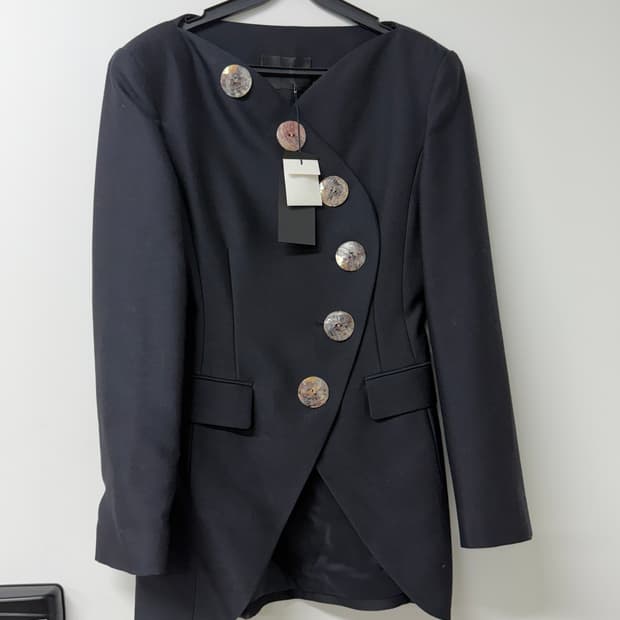 YCH 블랙 실크 자켓34 (새제품)