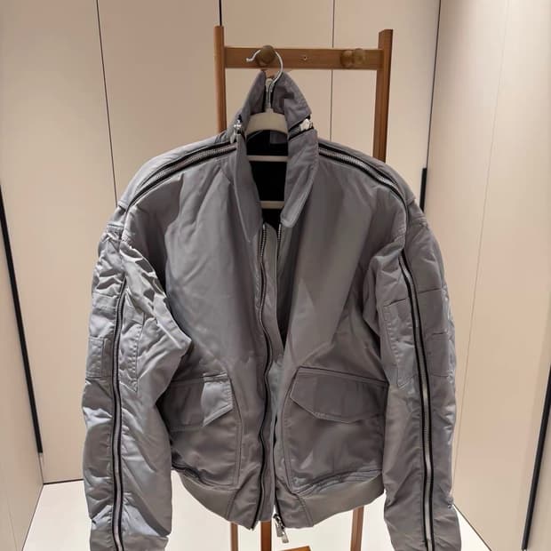 Y/PROJECT 유니섹스 그레이 비행점퍼