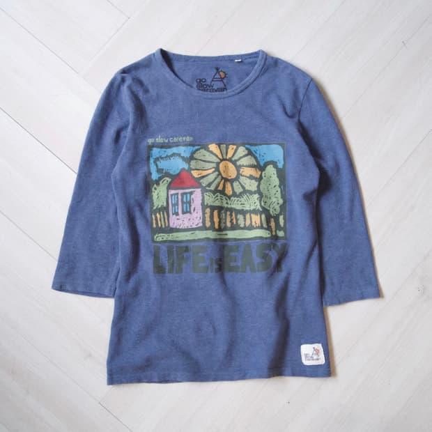 [go slow caravan] 7-minute sleeve(blue)