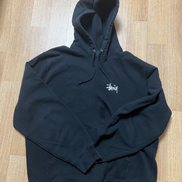 [XL] 스투시 베이직 후드티 블랙