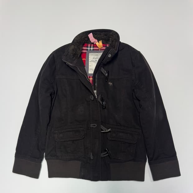 희귀!! 여성 아베크롬비 더플 떡볶이 빈티지 봄버 자켓