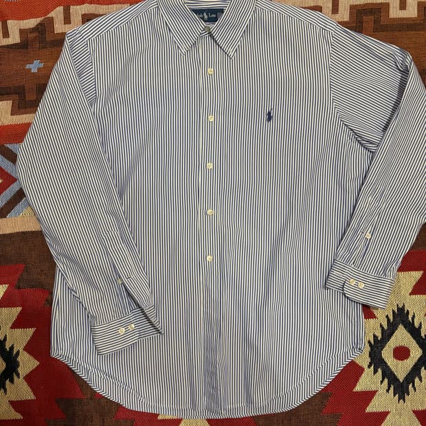 M) 폴로 랄프로렌 스트라이프 셔츠 