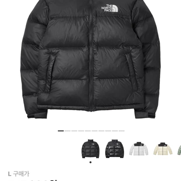 노스페이스 1996 에코 눕시 블랙 L