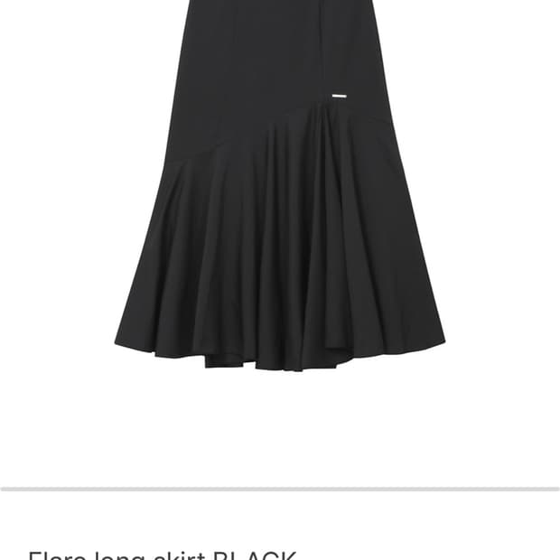 미세키서울 Flare long skirt black