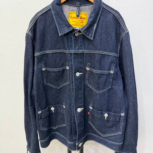 정품) 리바이스 레드 신치백 데님 트러거 자켓 L