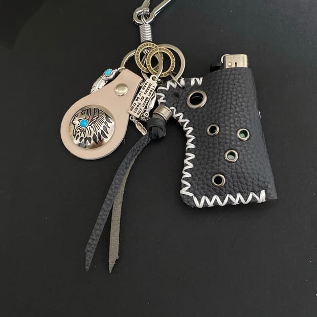 인디언 콘초 펀칭 케이스 키링