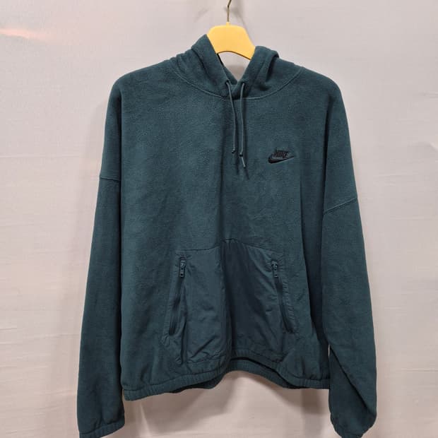 나이키 그린 플리스 후드티 포켓 남성XXL