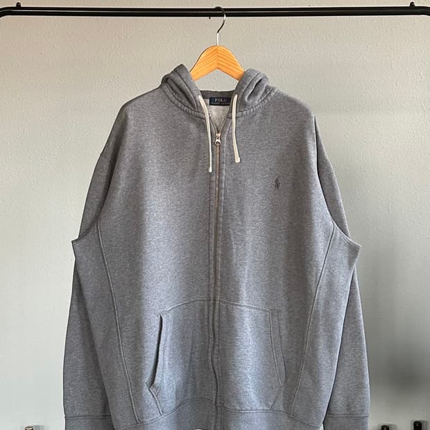 [2XL]폴로 랄프로렌 기모 스웻 후드집업