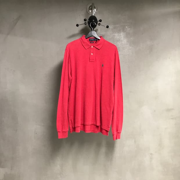 폴로 랄프로렌 PK 긴팔 카라티 레드 L