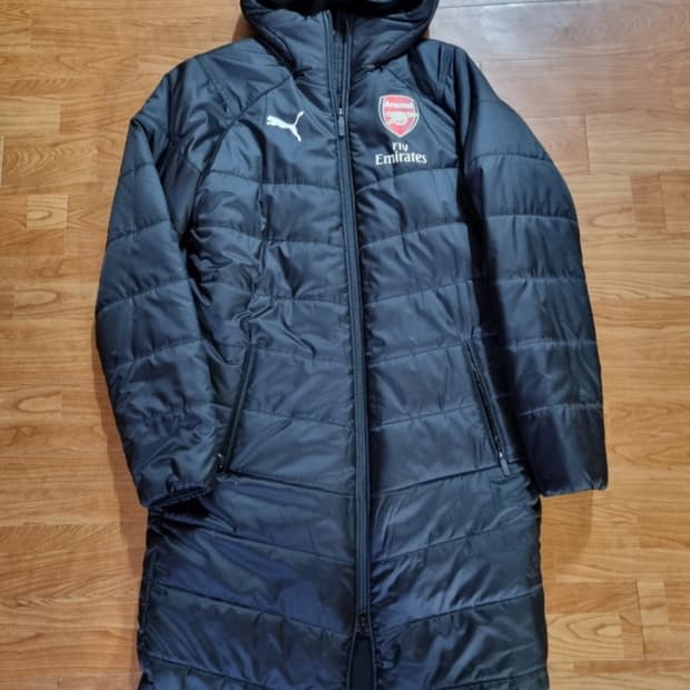퓨마.EPL 아스날 벤치파카 롱패딩