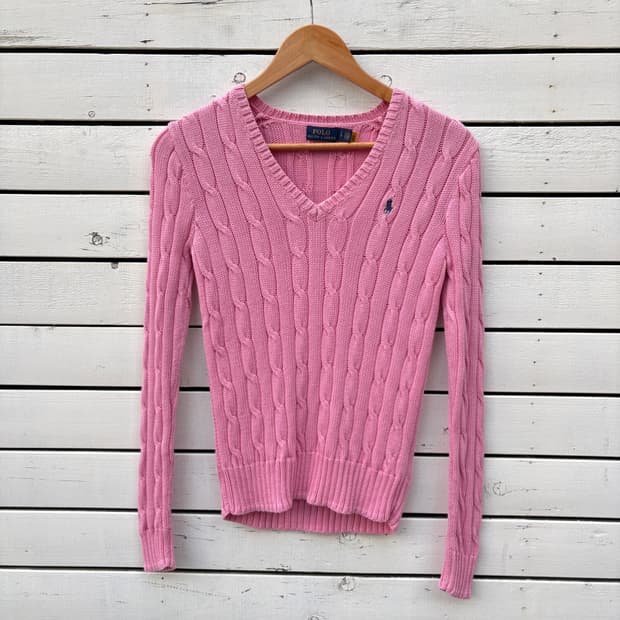 Polo 폴로 피마코튼 브이넥 니트