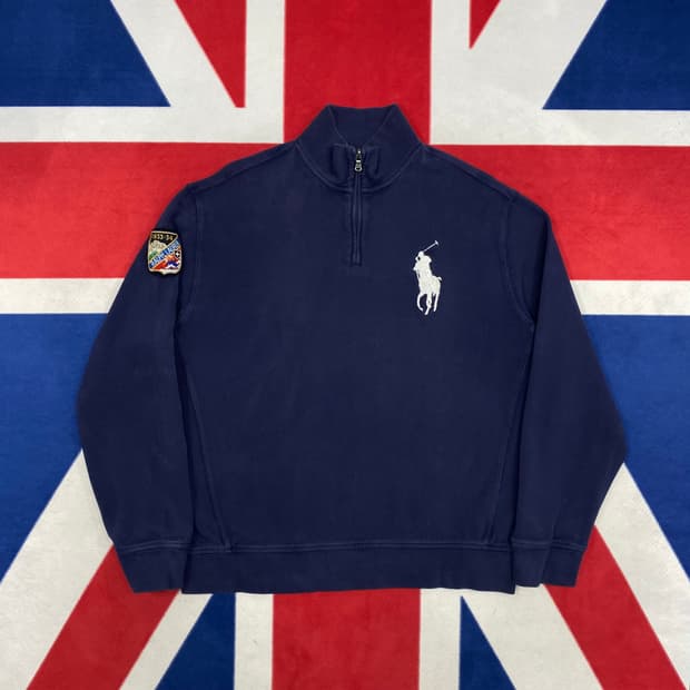폴로 빅포니 하프집업 XL 