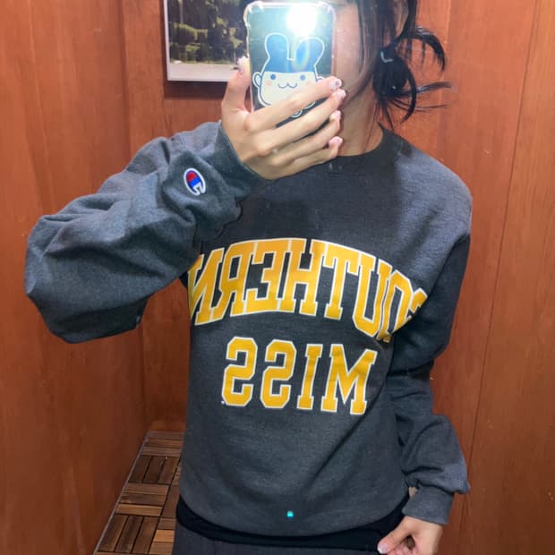 Champion 챔피온 유니버시티 프린팅 스웻셔츠 맨투맨 