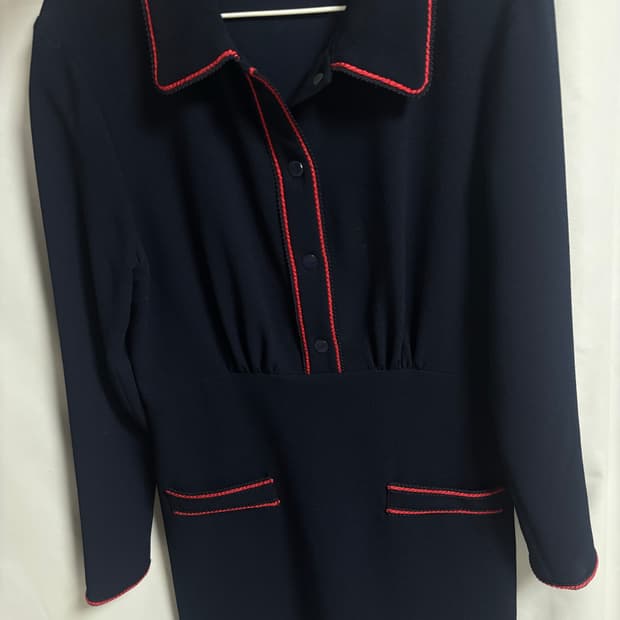 산드로 미디 스티치 원피스