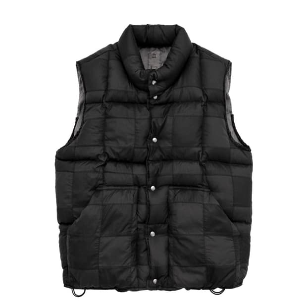 4) 폴리테루 패치드 다운 푸퍼 베스트 블랙