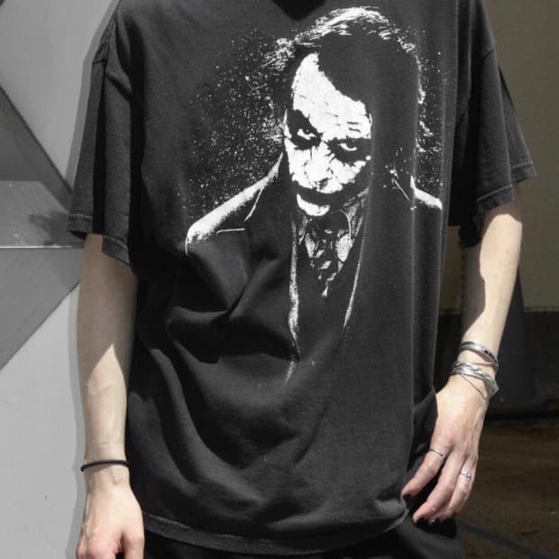 00‘s 다크 나이트 조커 빈티지 반팔 티셔츠 XL 