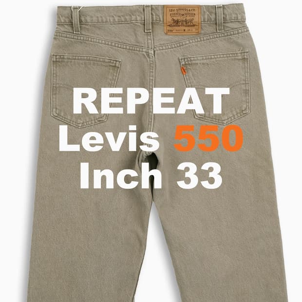 리바이스 550 오렌지탭 90s USA 33 인치 OR5503488