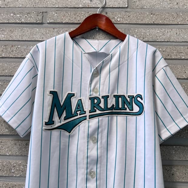 [S]Majestic USA 마제스틱 마이애미 MARLINS 베이스볼셔츠