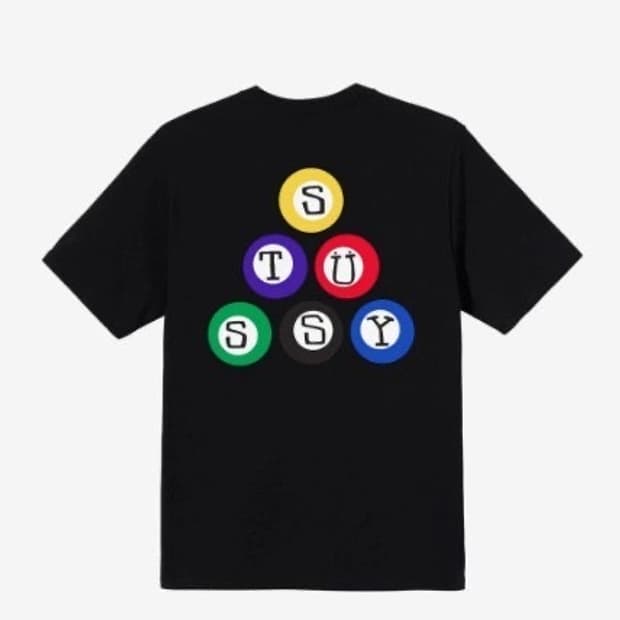 스투시 빌리아드 티셔츠 l