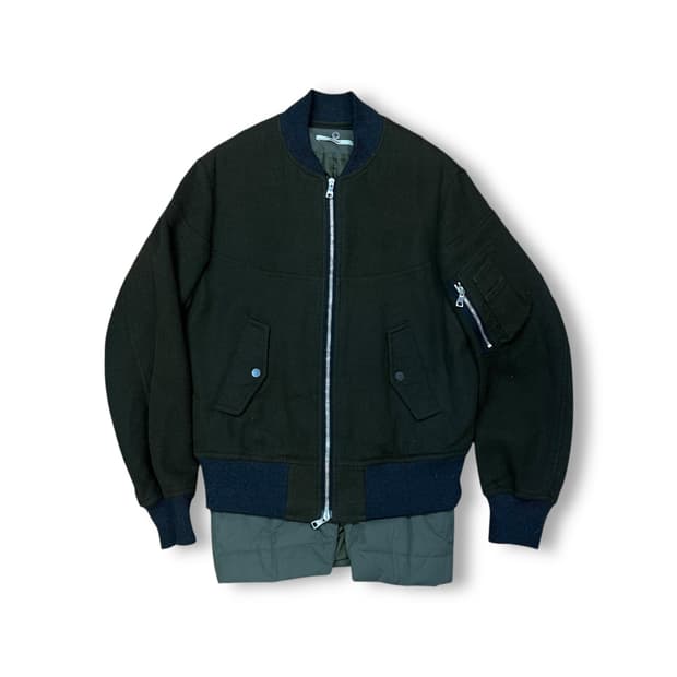 노앙 울 블루종 자켓