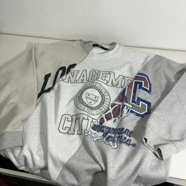 M-L 엘앰씨 LMC 멜란지그레이 오버핏 스웻셔츠 맨투맨