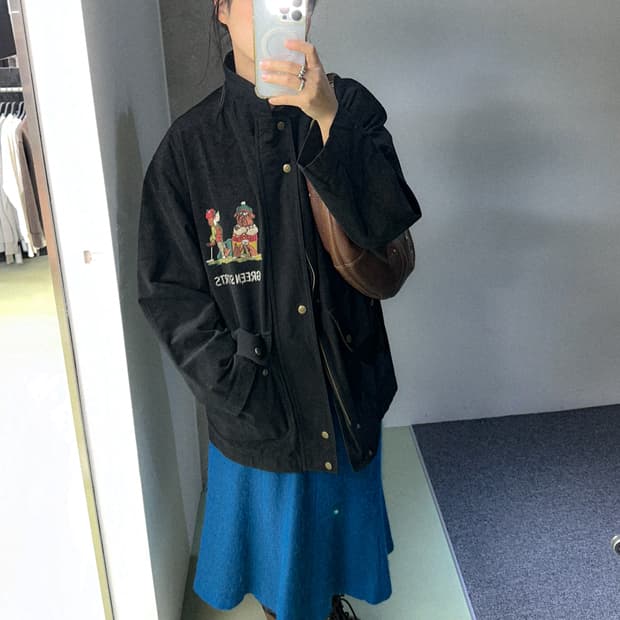 two dogs half pocket jacket