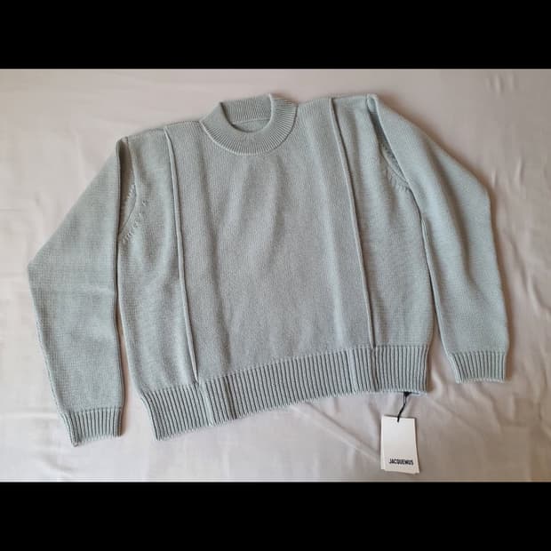 S) Jacquemus 라이트 그린 버진울 니트