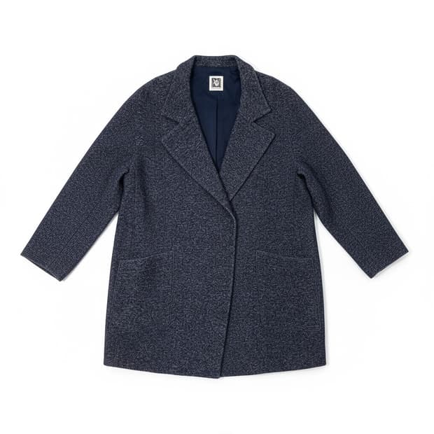 앤클라인 네이비 하프코트